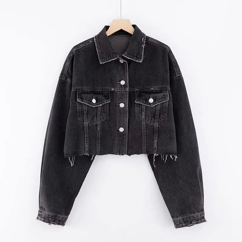 European American High Waist Cardigan All-match Top