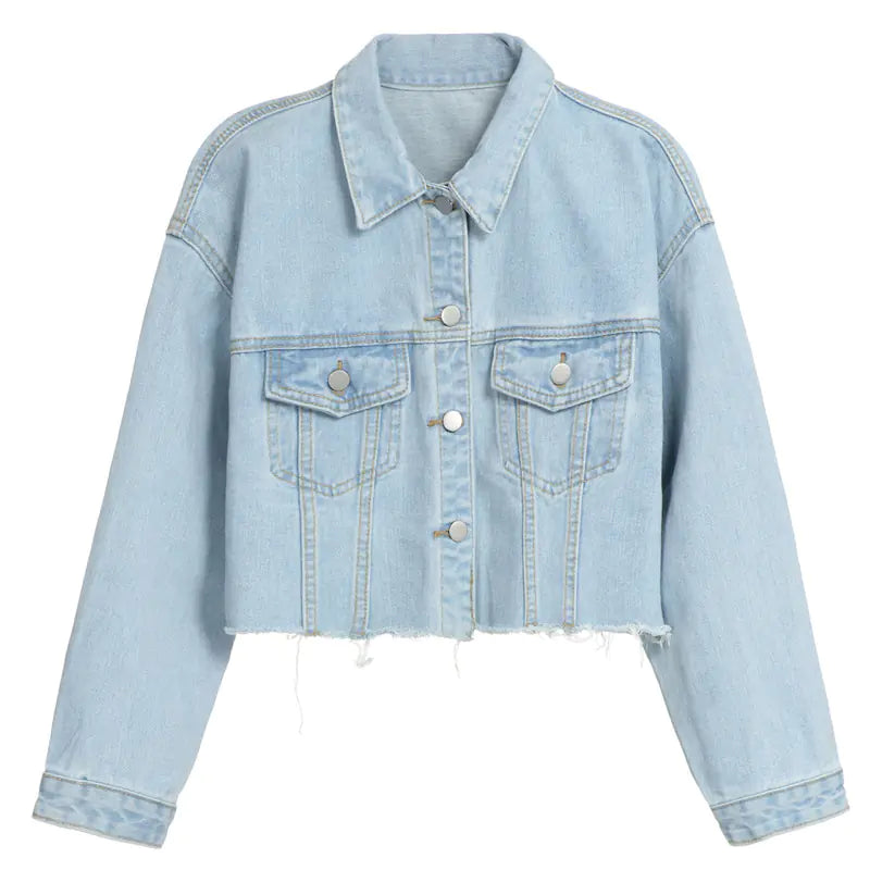European American High Waist Cardigan All-match Top