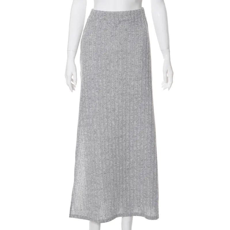 High Elastic Slit Long Sheath Skirt for Women