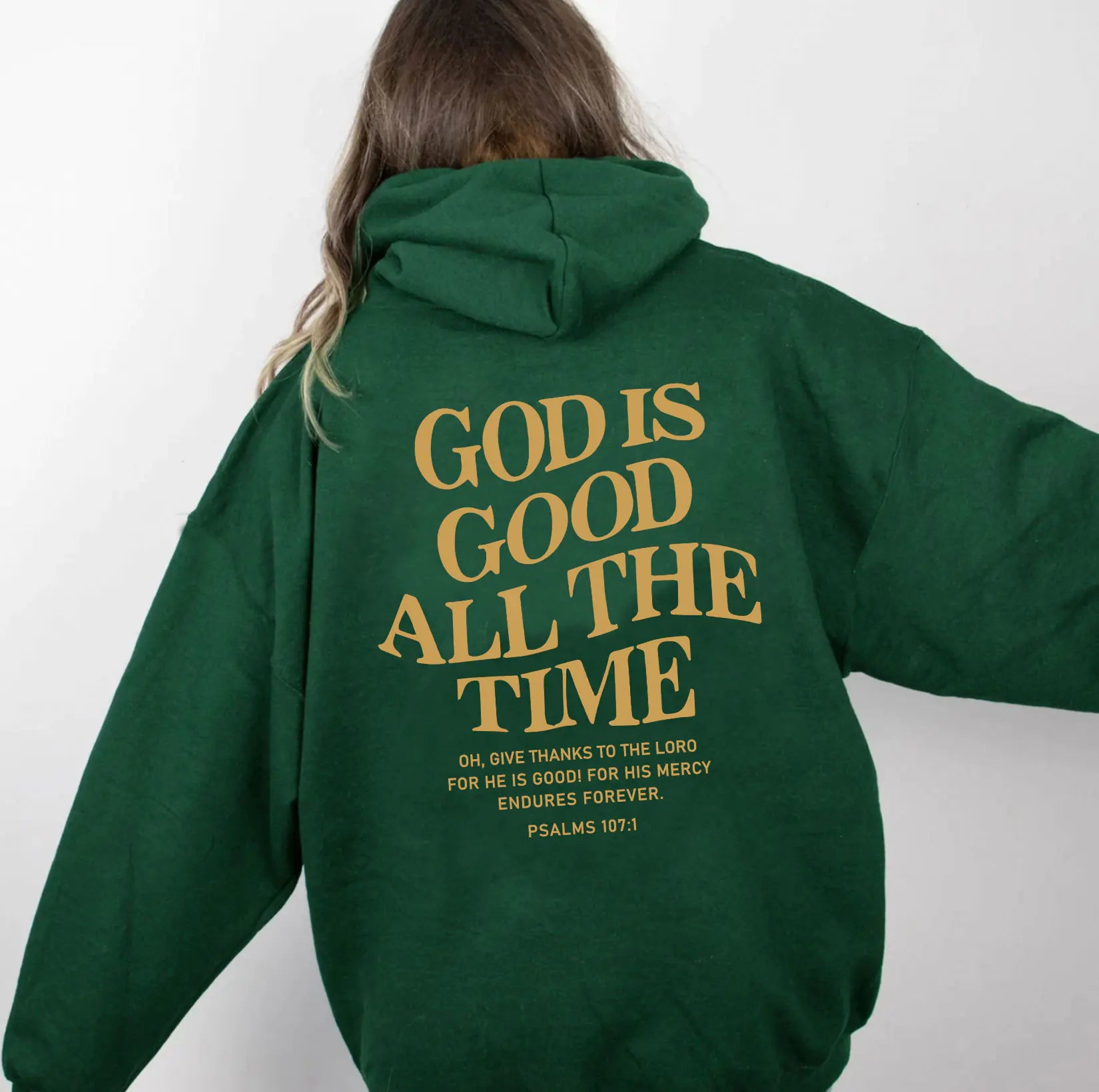 Brushed Slogan Hoodie with Kangaroo Pocket for All
