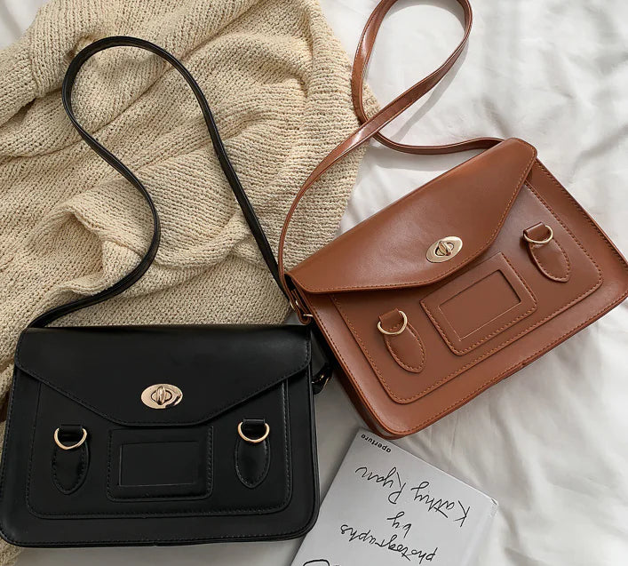 Retro Hong Kong Style All-Match Messenger Bag