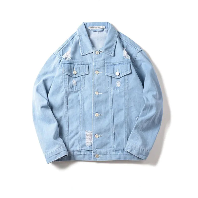 Trendy Men's Casual Loose Denim Jacket for All Seasons