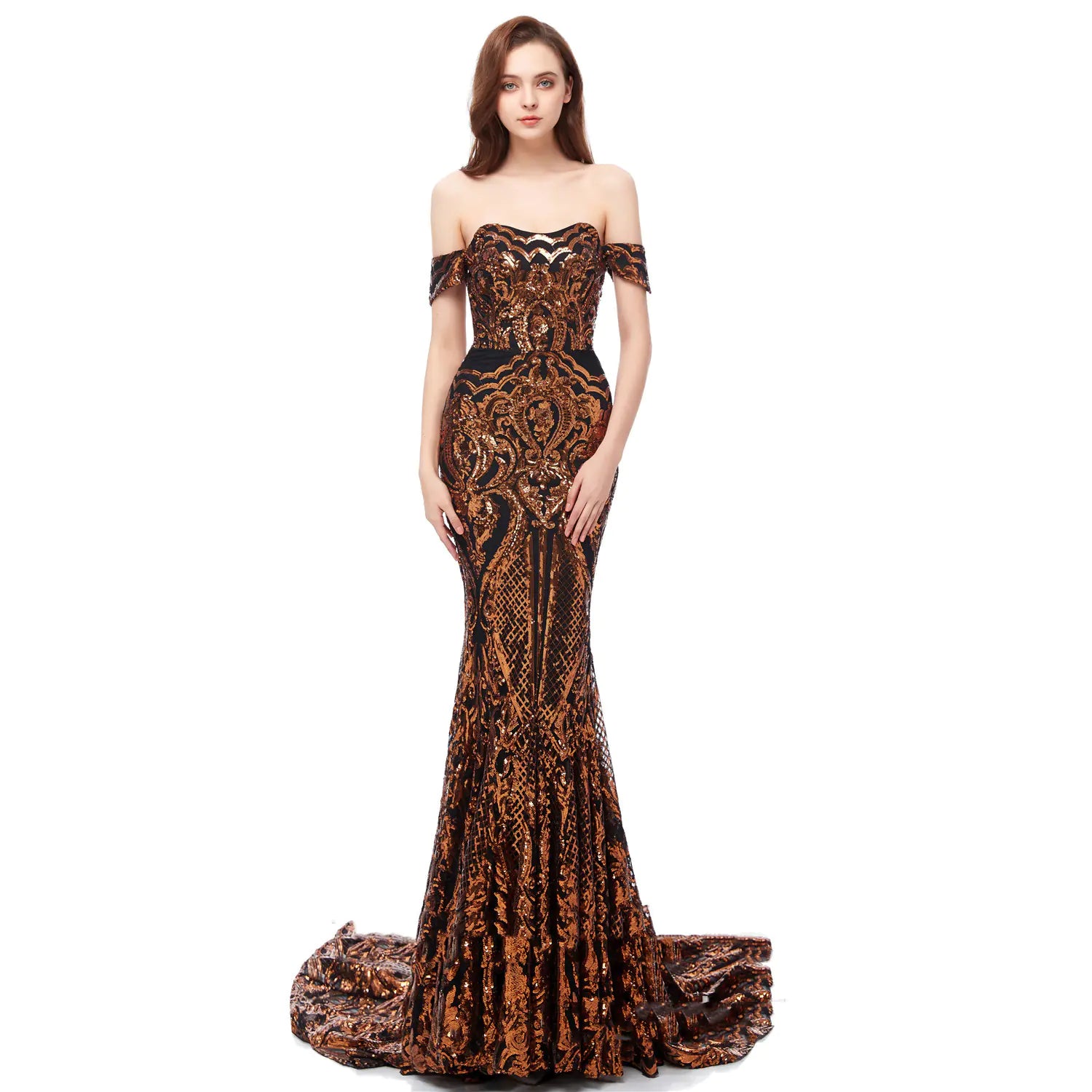 Engerla Brand 2019 Spring Wedding Dress with Sequins