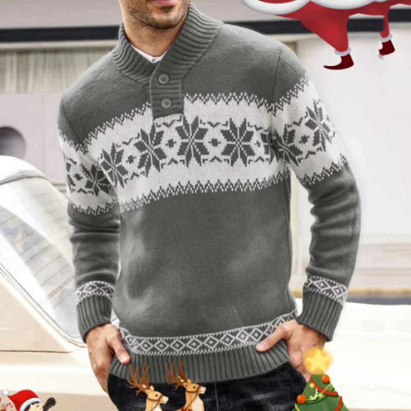 Men's Casual Christmas Sweater - Trendy All-Match Style