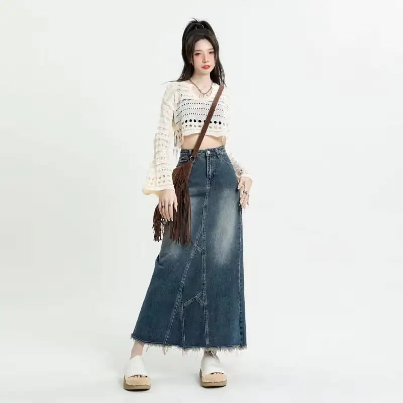 Lotus Leaf Sheath Fishtail Skirt for Women