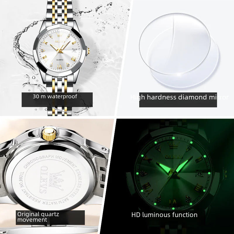2024 New Oli Shi Brand Retro Quartz Women's hWatc