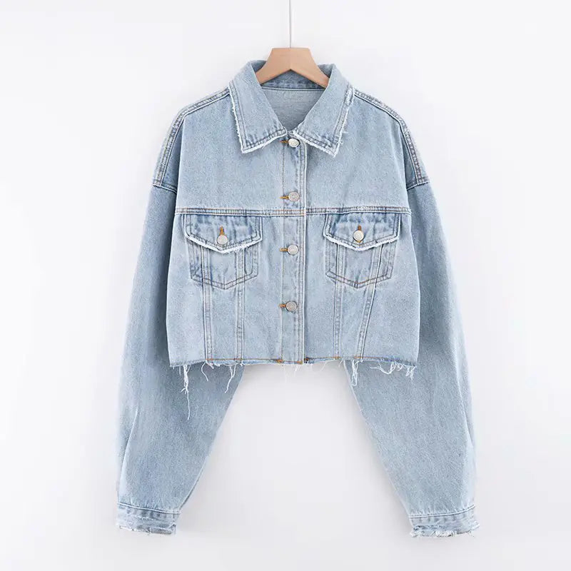 European American High Waist Cardigan All-match Top